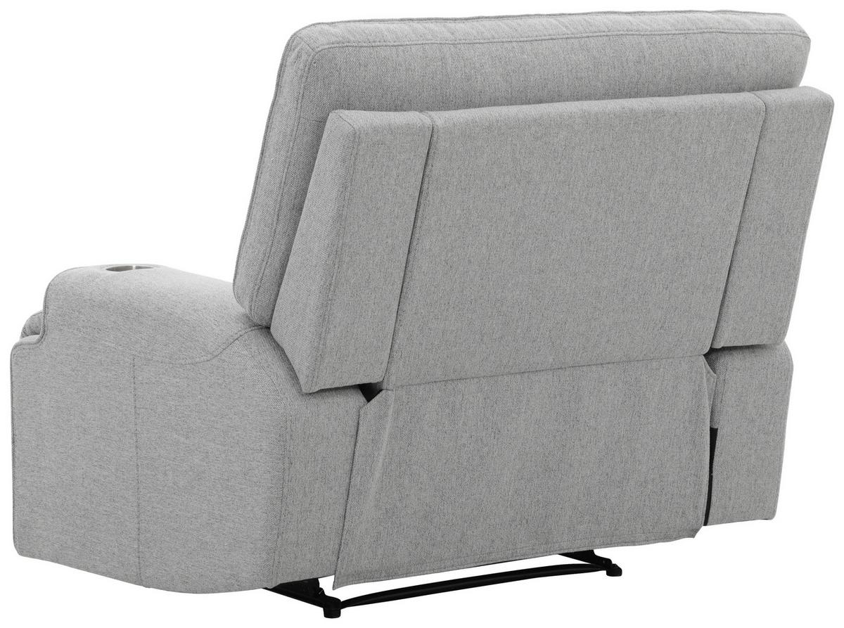 Relax Fotel Texas - világosszürke, Basics, textil/fa (122/106/102cm) - MID.YOU