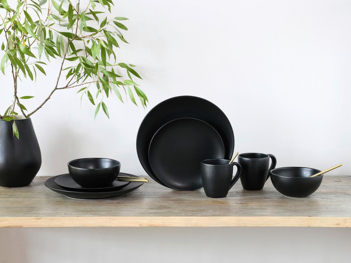 Kombiservice Magic Black Coup 8--Teilig., Schwarz - Schwarz, Basics, Keramik - Creatable
