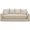 3-sitzer-sofa Aurora Beige Bouclé - Beige/Schwarz, Trend, Textil (227/92/105cm) - Livetastic