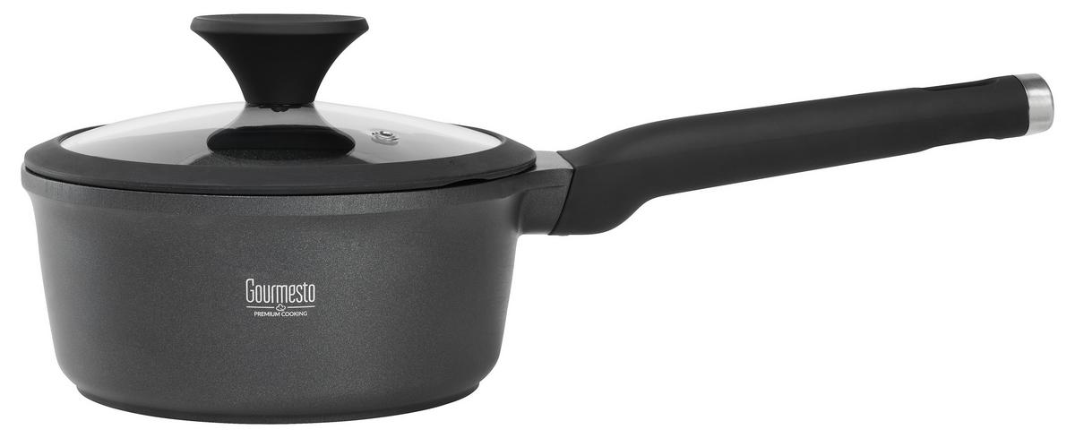 Rendlík s držadlem Black Line, 1,8l - černá/čiré, Konvenční, kov/plast (18/8,5cm) - Gourmesto