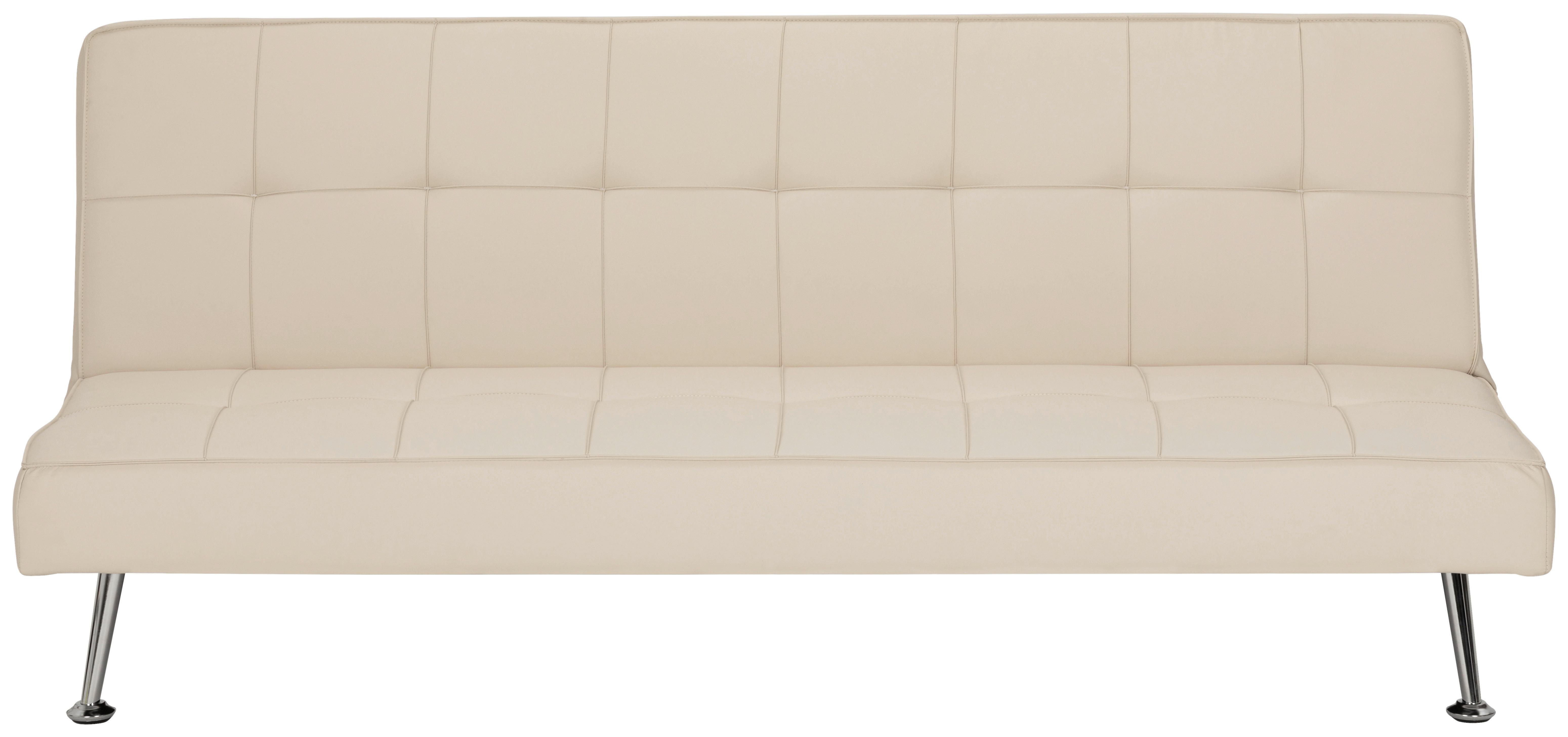 Schlafsofa Silva - Silberfarben/Creme, Basics, Textil (179/74/91cm) - P & B
