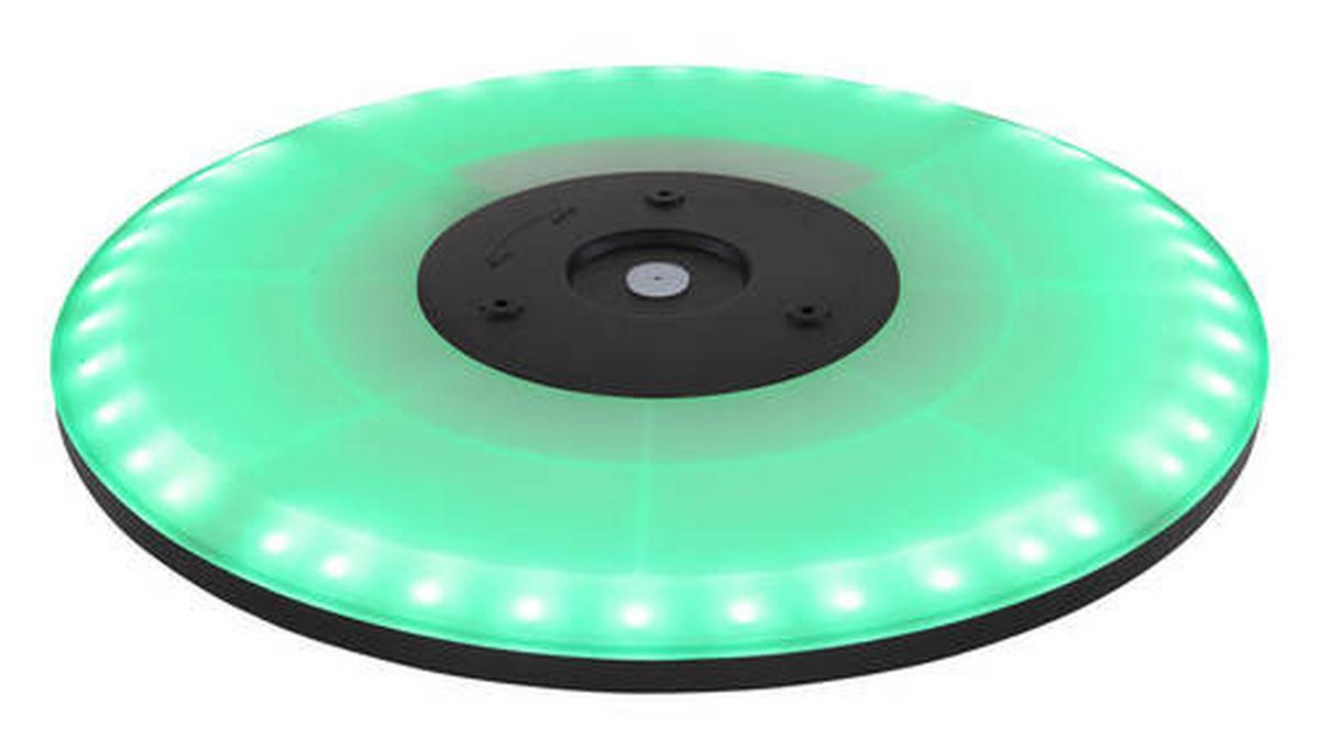 LED-Deckenleuchte 41562-24brgb - Opal/Schwarz, Design, Kunststoff (42/2,5cm) - Globo