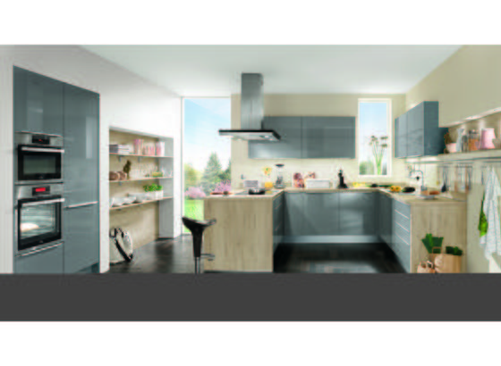 Einbauküche Fargo individuell planbar - Platinfarben/Silberfarben, MODERN, Holzwerkstoff - Vertico Einbauküche Fargo individuell planbar - Platinfarben/Silberfarben, MODERN, Holzwerkstoff - Vertico