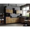 Eckküche Oliver Artisan Dekor S: 280x172 Cm - Eiche Artisan/Grau, Design, Holzwerkstoff (280/172cm) - Respekta