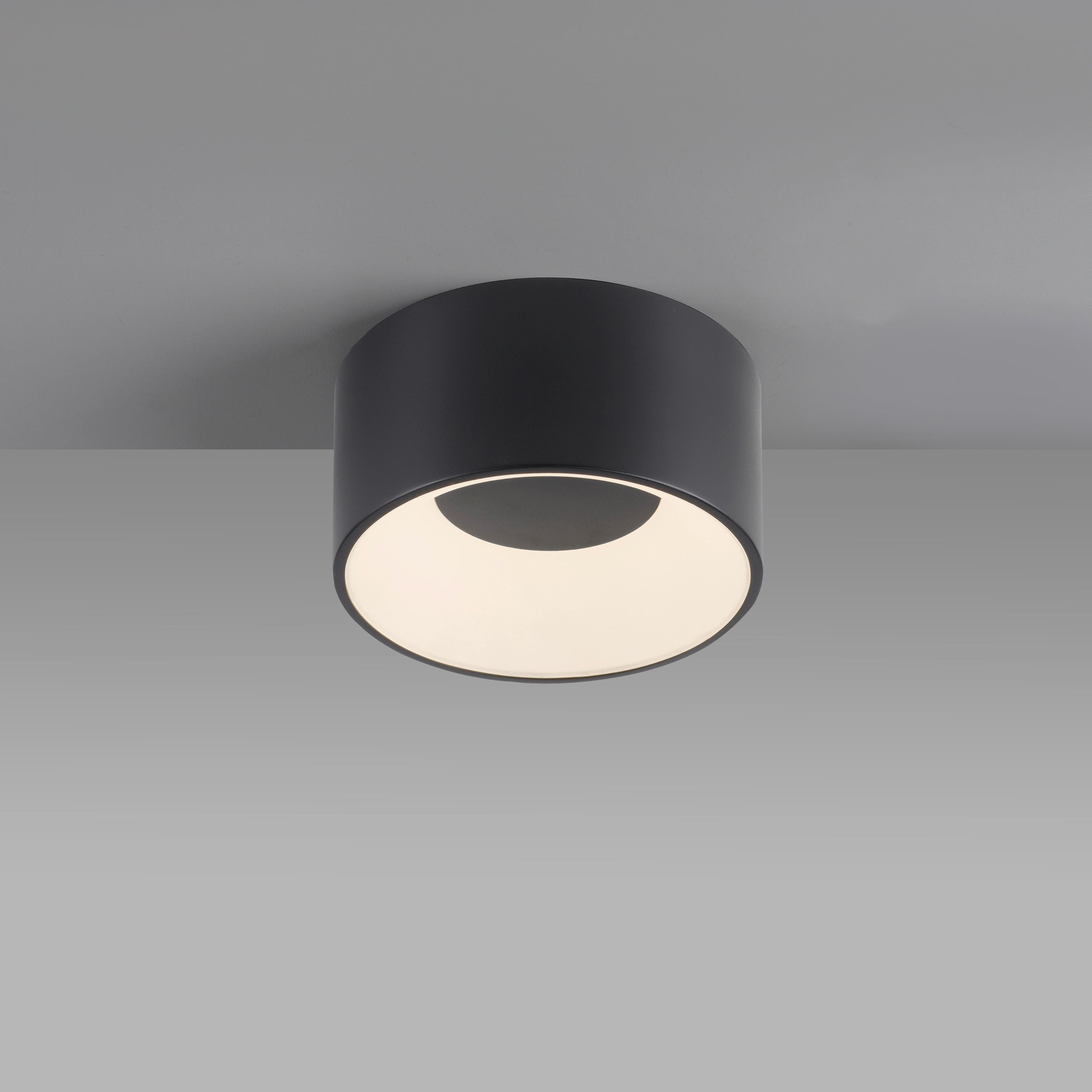 LED-Deckenleuchte 14325-18 Tanika - Schwarz, MODERN, Kunststoff/Metall (16/16/8cm)