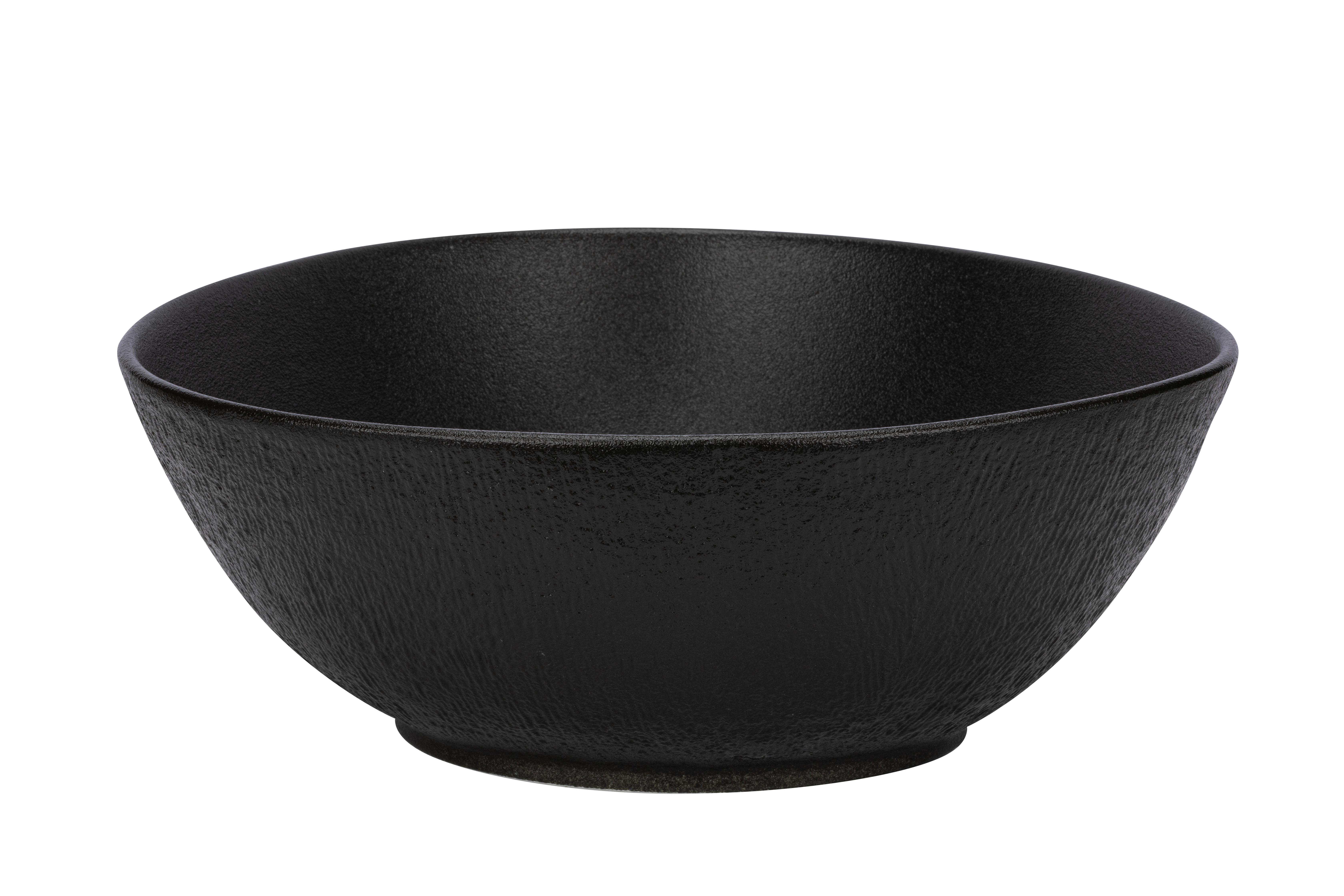 Salátová Mísa Haruki - černá, Moderní, keramika (25,4/23,5/9,5cm) - Premium Living