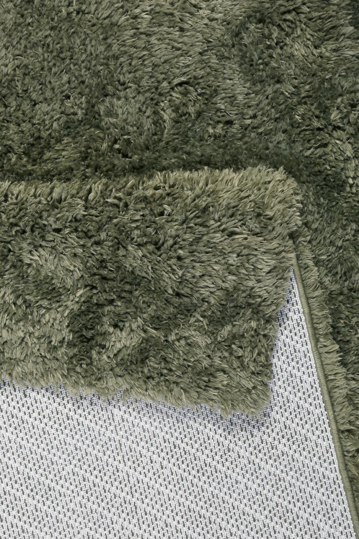 Hochflorteppich Yogi - Olivgrün, KONVENTIONELL, Textil (80cm) - Esprit