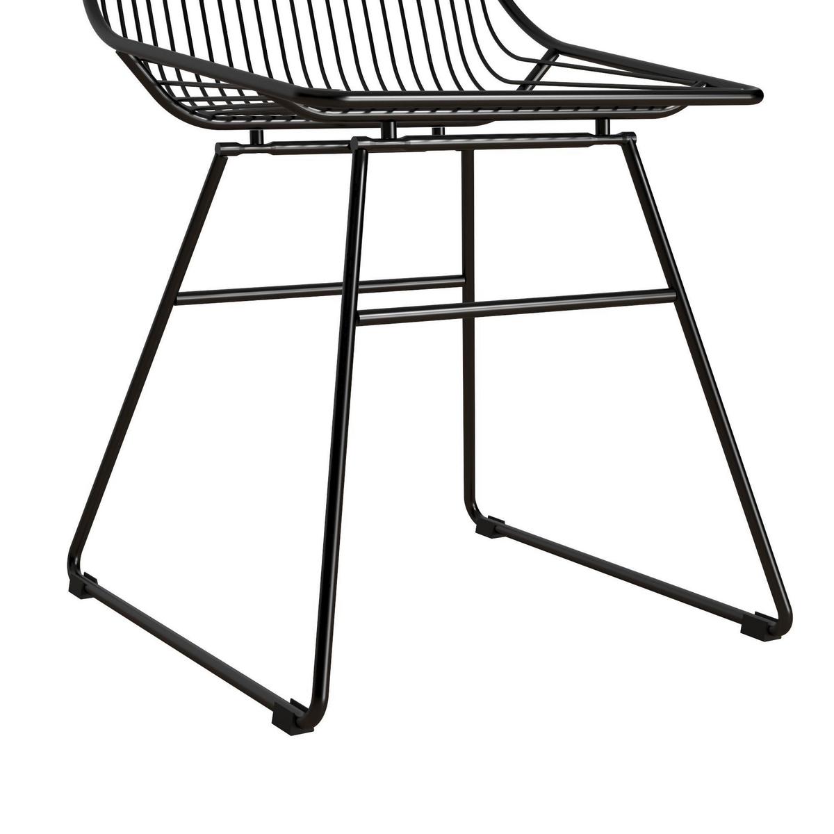 Stuhl Astrid Schwarz B: 55 Cm - Schwarz, Design, Metall (55/79/47cm) - MID.YOU
