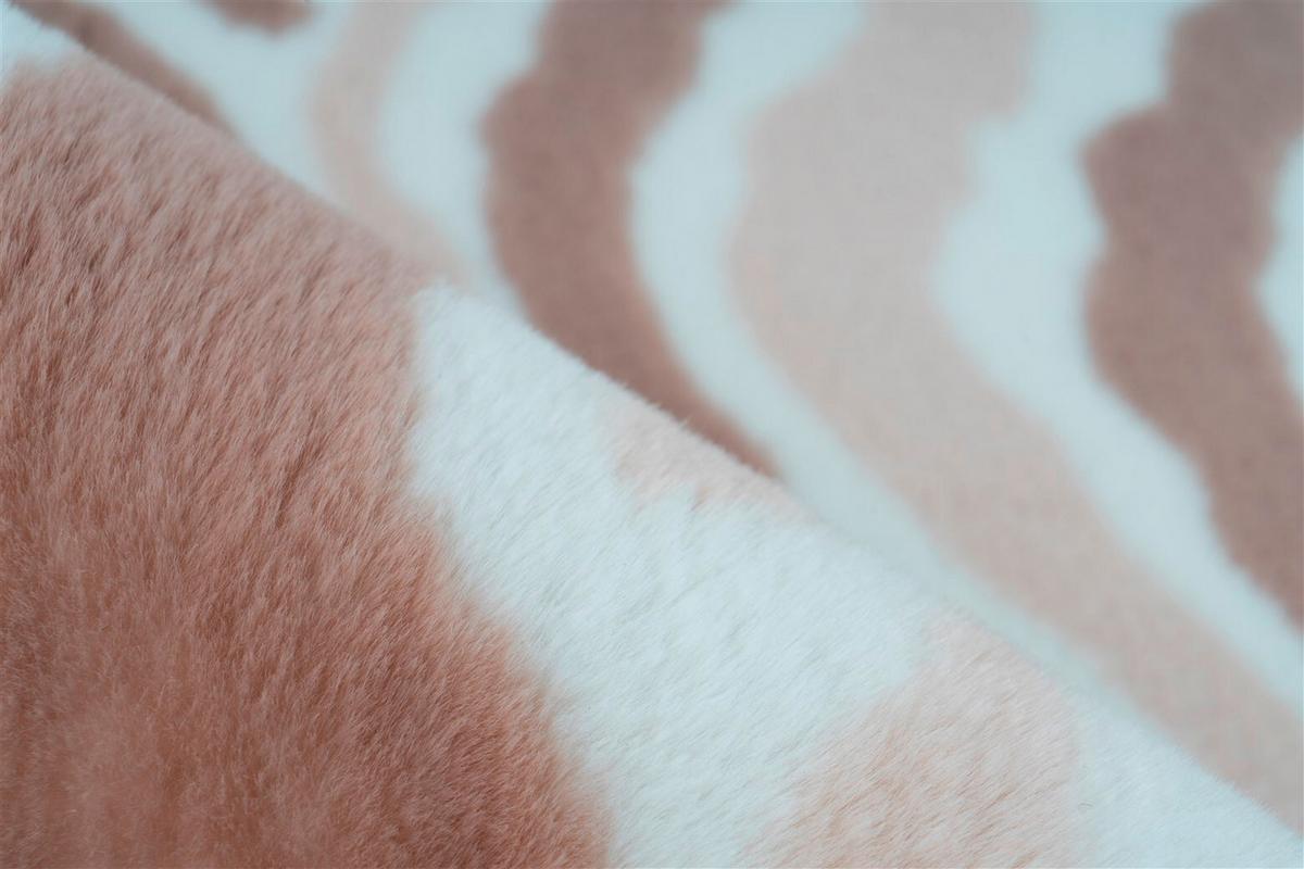 Hochflorteppich Rabbit Animal Creme/taupe, 120x160 Cm - Taupe/Creme, LIFESTYLE, Textil (120/160cm)