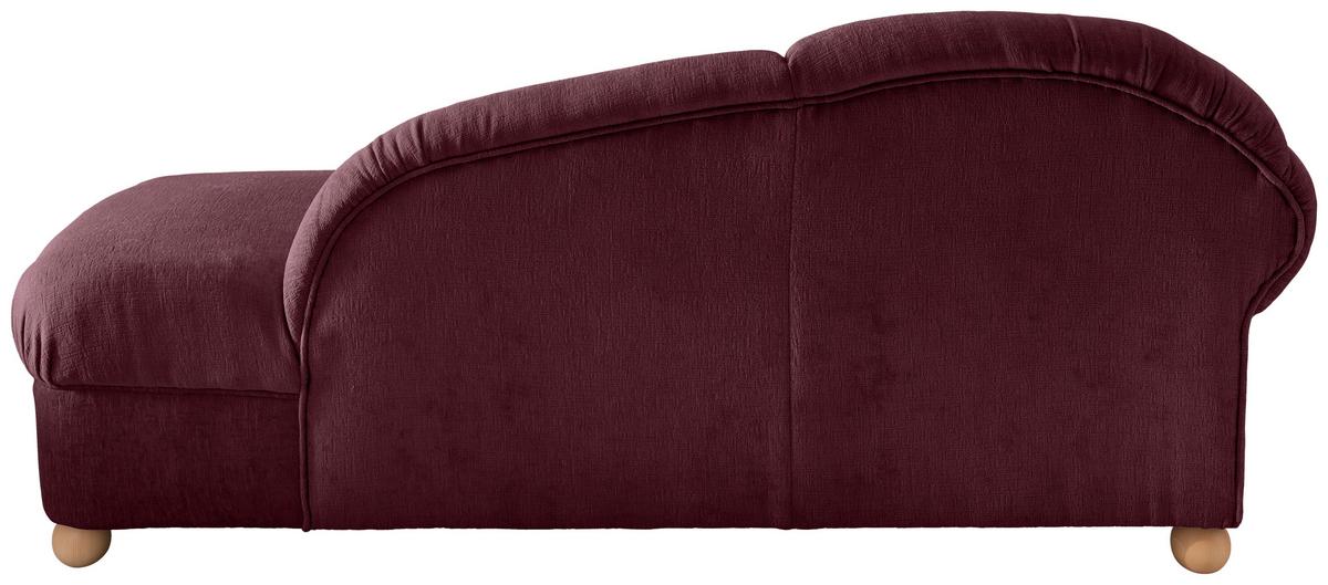 Ottomane Torello Bordeaux B: 86cm - Wildeiche/Bordeaux, KONVENTIONELL, Textil (86/84/190cm) - Livetastic