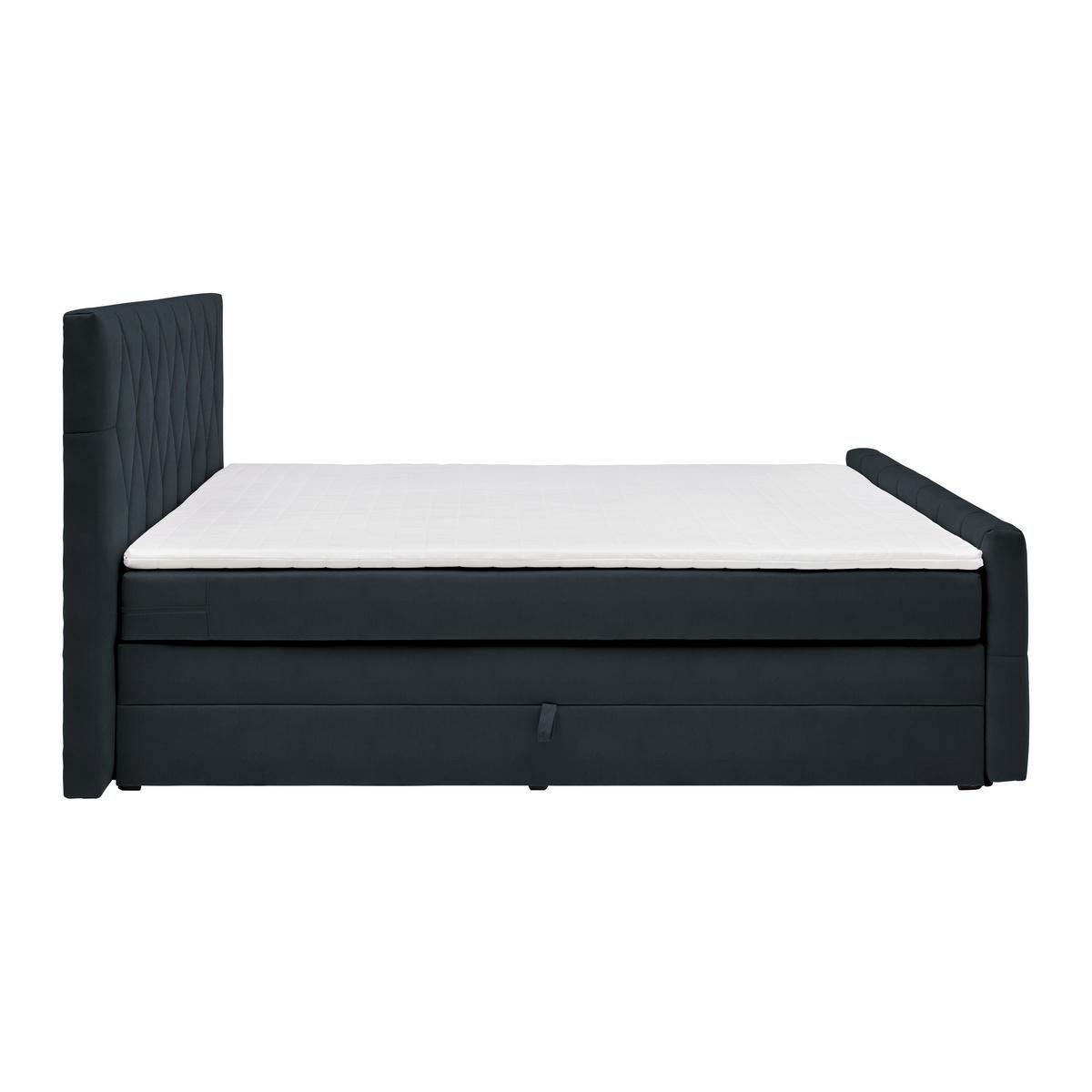 Boxspring Ágy Josie B 160/200cm - grafitszürke, Konventionell, műanyag/faalapú anyag (160/200cm) - Based
