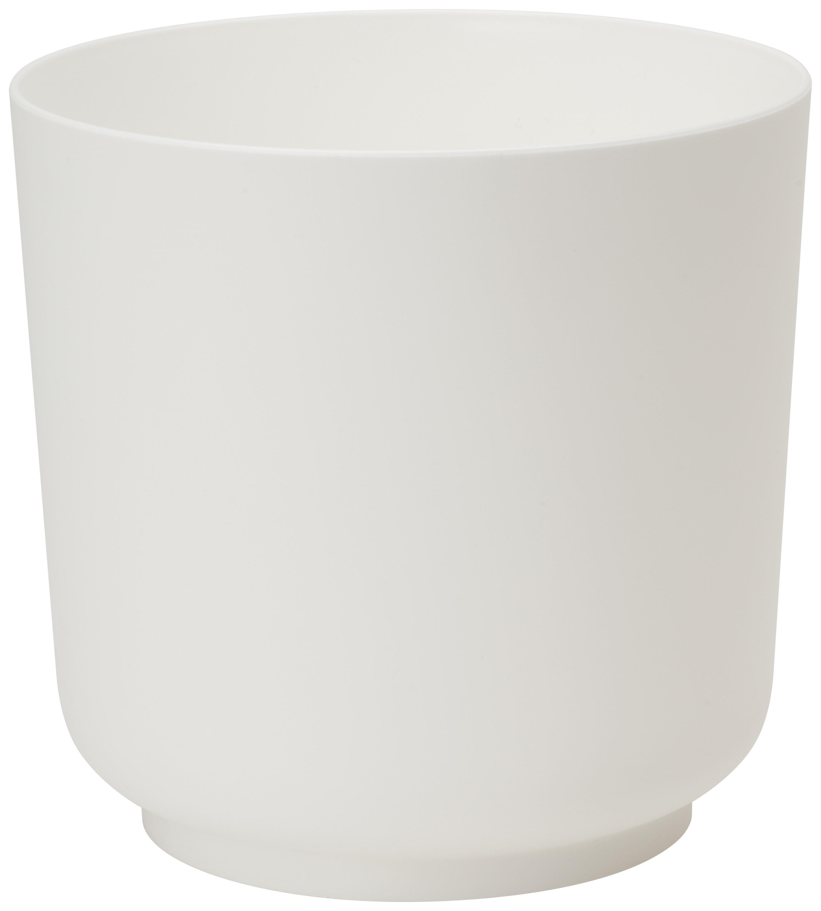Obal na kvetináč SIENA ECO RECYCLED 13 - biela, Konventionell, plast (13/12,5cm) - Mömax