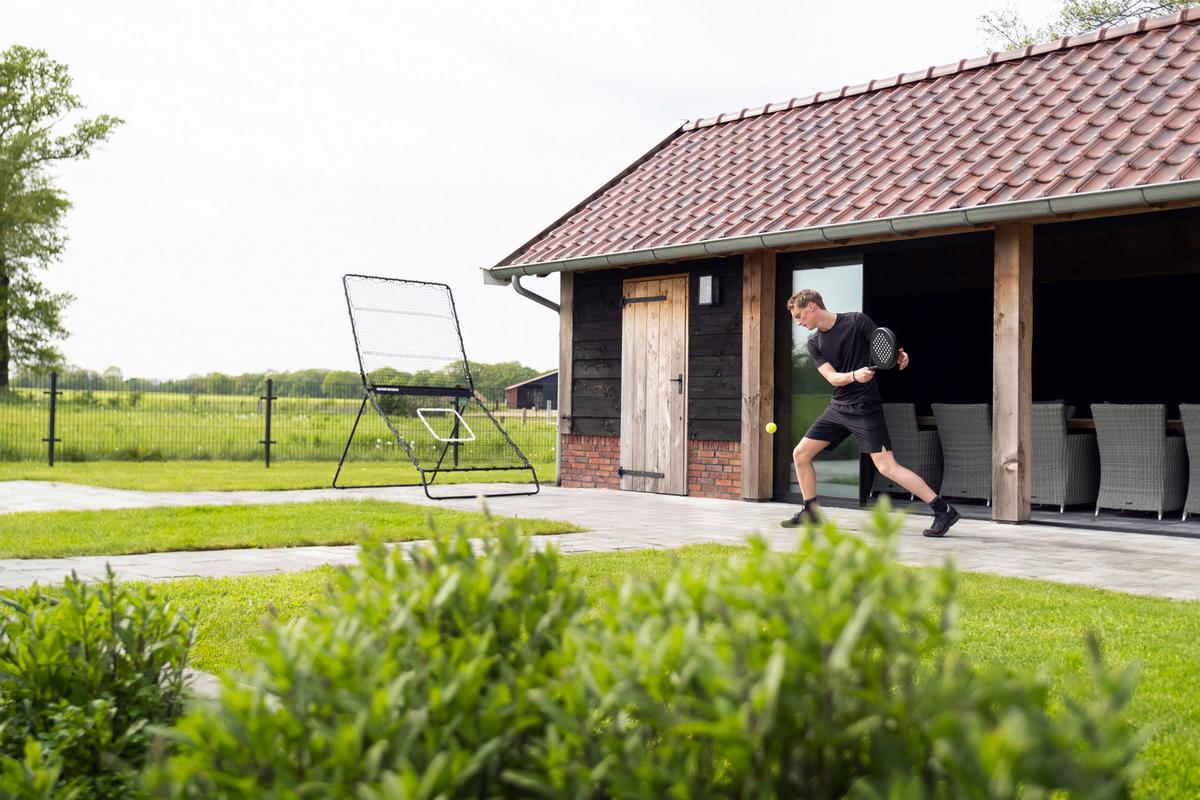 Diverse Outdoorspiele Exit Smash Padel Rebounder - Schwarz, KONVENTIONELL, Metall (202/124/164cm) - EXIT Toys