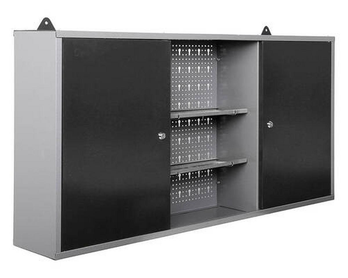 Werkbank-set Klaus Echtholz/stahl B: 240 Cm - Anthrazit/Grau, Basics, Holz/Metall (240/205/60cm)