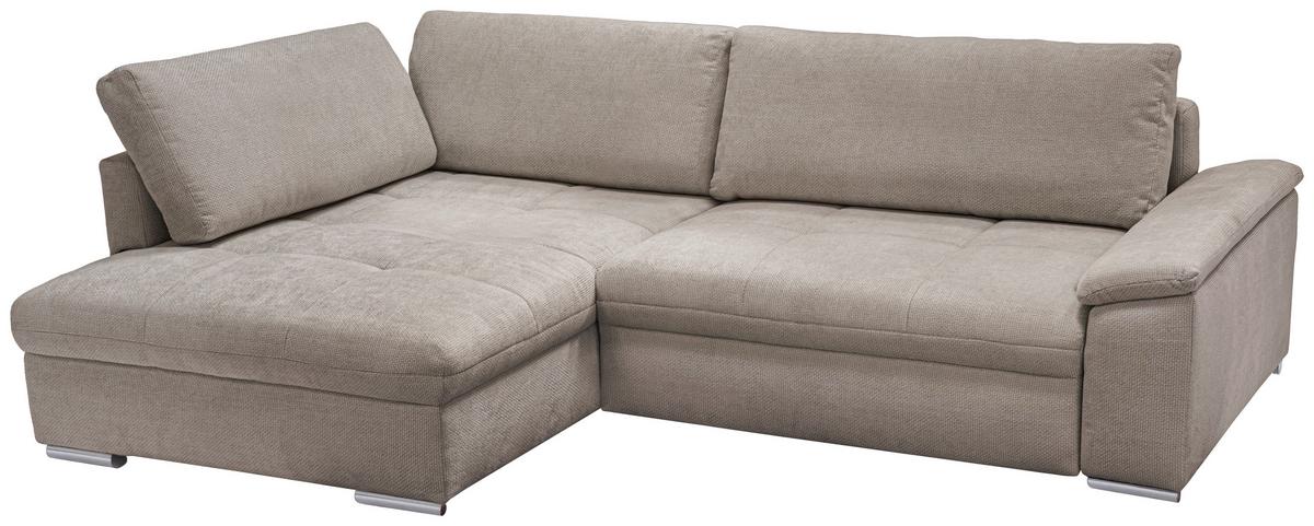 Ecksofa Casa Grand Hellbraun S: 175x268 Cm - Hellbraun/Beige, Design, Textil (178/268cm) - Livetastic