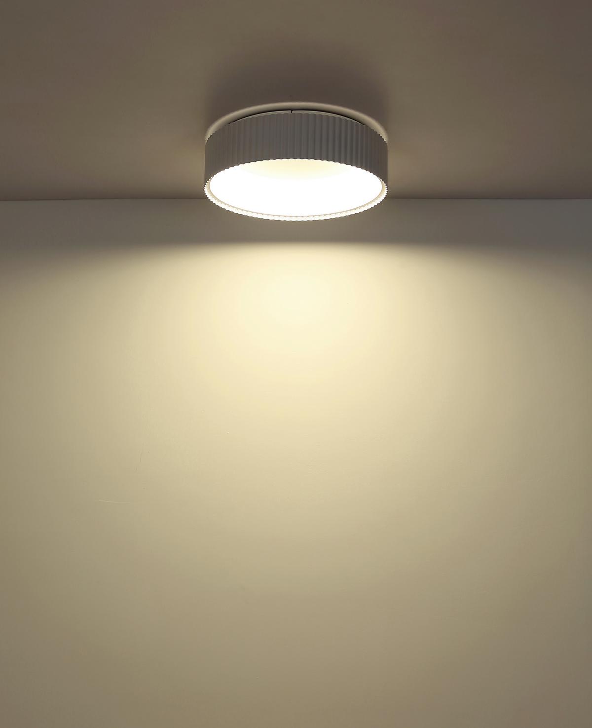 STROPNÍ LED SVÍTIDLO KEMP - bílá, Basics, kov/plast (46/13cm) - Globo