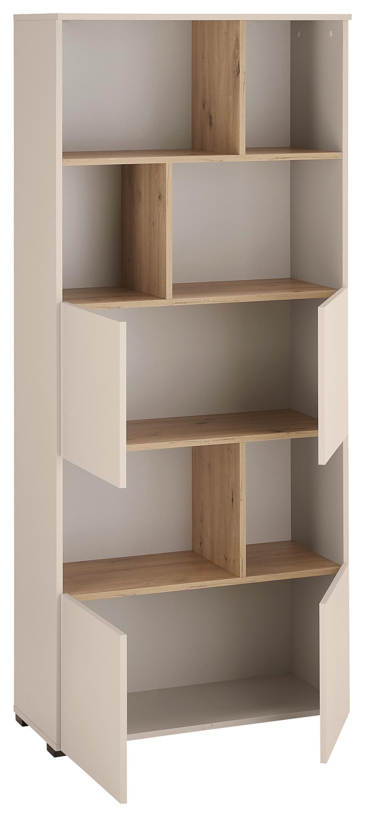 REGÁL SAVANNA -EXKLUSIV- - černá/kašmírová, Moderní, kompozitní dřevo/plast (80/180/35cm) - Mömax