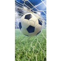 Strandtuch 75x150 Fussball Motiv - Multicolor, Basics, Textil (75/150cm)