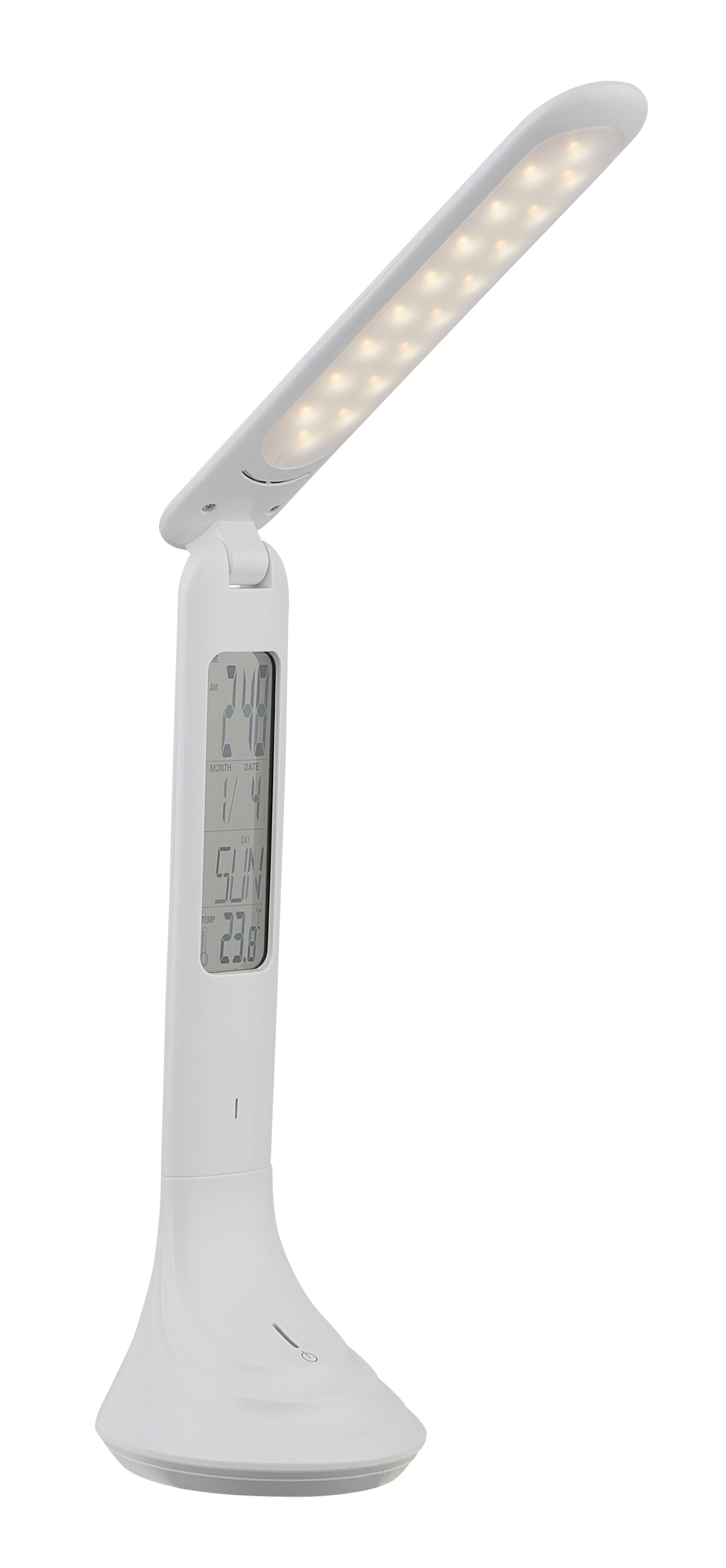 Led-schreibtischleuchte 58329w - Weiß, Basics, Kunststoff (20/9/42,5cm) - Globo