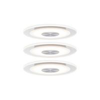 Led-deckenleuchte 3er-set Ø 12 Cm, 1-Flammig, Rund - Basics, Metall (12cm) - Paulmann