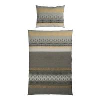 BETTWÄSCHE TIFFANY - Gelb/Grau, MODERN, Textil - Luca Bessoni