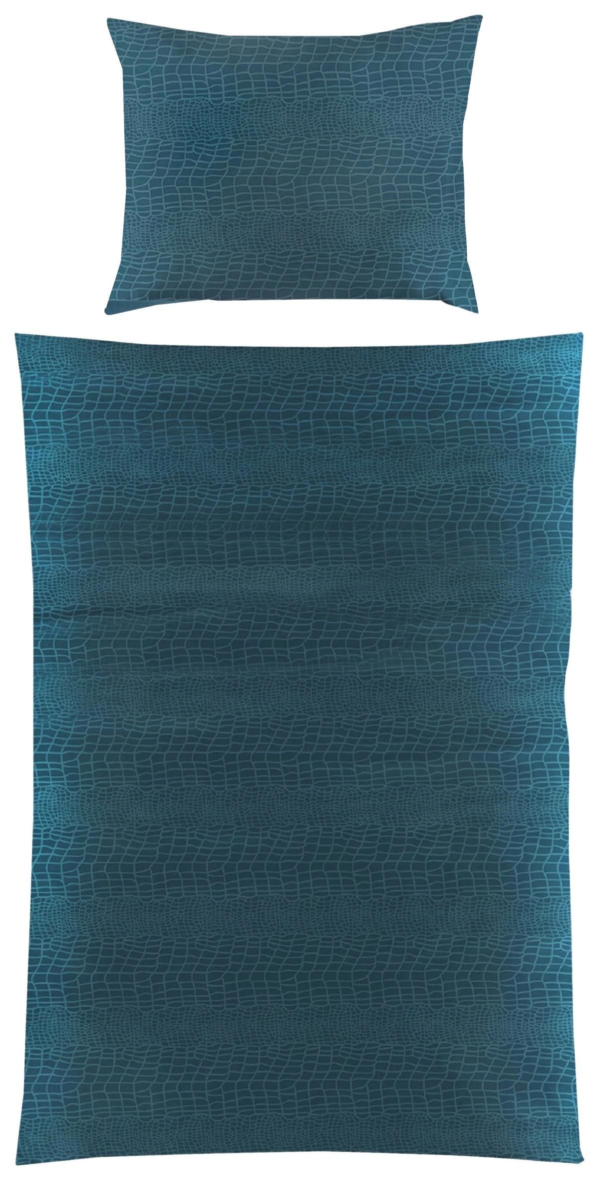 Bettwäsche Valeria - Petrol, MODERN, Textil (140/200cm) - Luca Bessoni