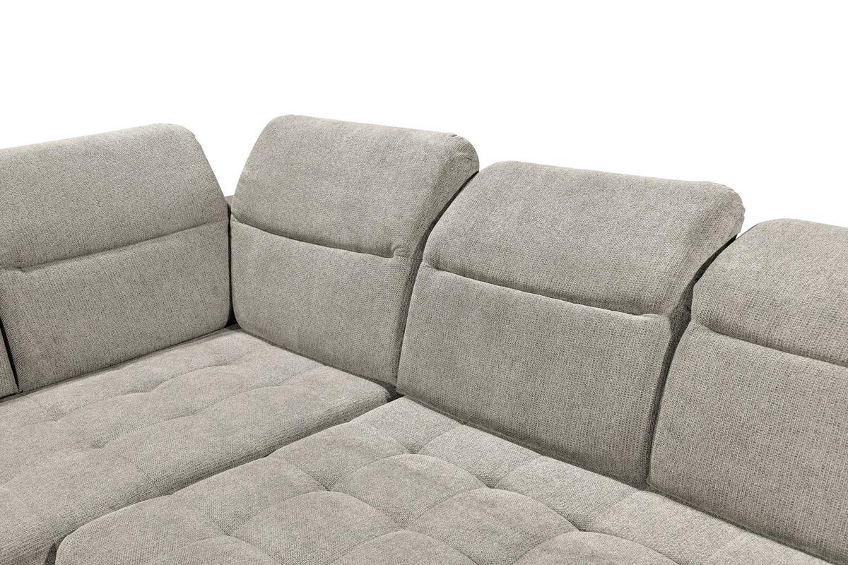Ecksofa Rockdale Grau S: 200x282 cm - Schwarz/Grau, KONVENTIONELL, Textil (200/282cm) - MID.YOU