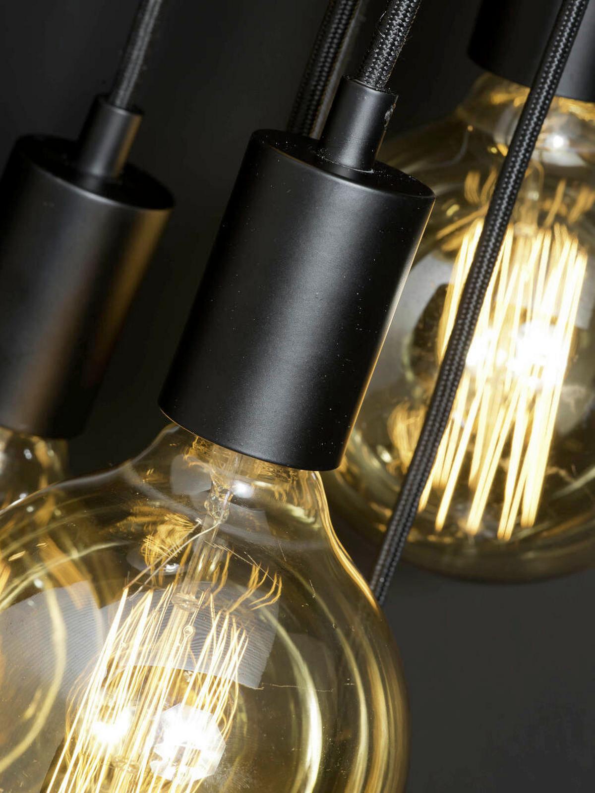 Hängeleuchte Oslo Schwarz B: 35 cm - Schwarz, Trend (35/35/150cm) - It's about Romi