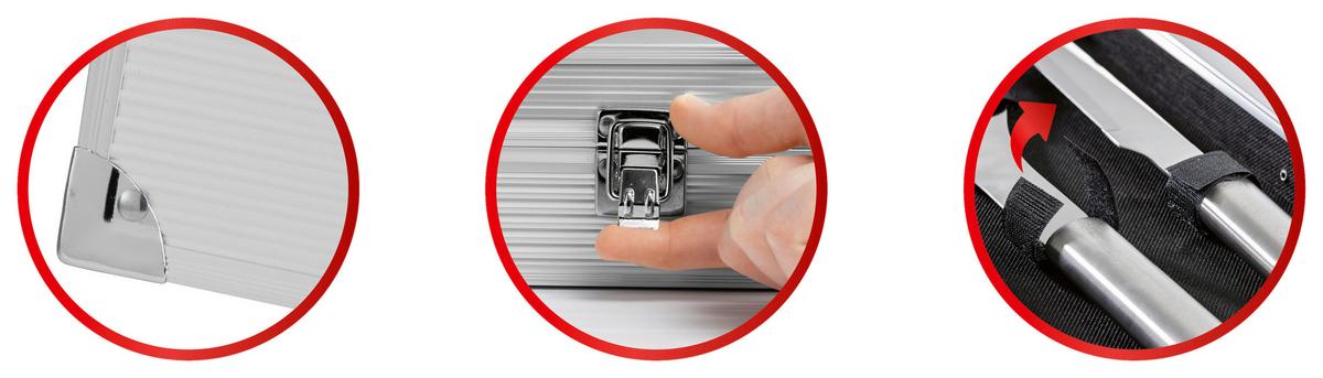 Grillkofferset 6tlg. Landmann Grillkoffer-Set 6--Teilig - Silberfarben, LIFESTYLE, Metall (45/17/8cm)