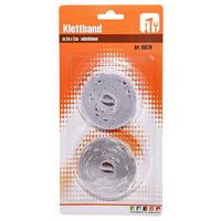 Klettband Fried Weiß 2m Selbstklebend 2er-Pack - Weiß, Basics, Kunststoff (12/1,5/24cm)