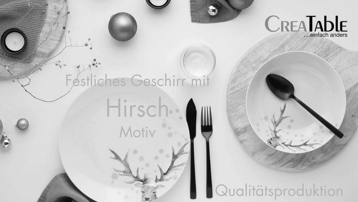 Kaffeebecherset Luna Hirsch 6--Teilig., Weiß - Weiß, Basics, Keramik - Creatable