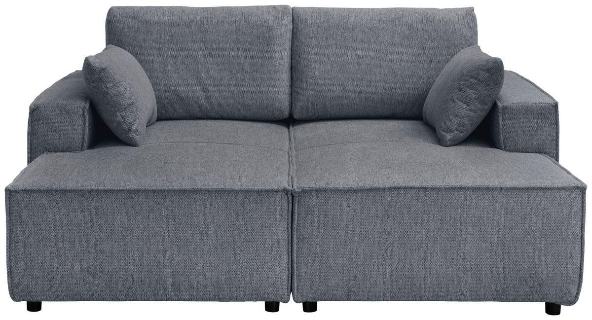 Bigsofa Tramin Anthrazit B: 188 Cm - Anthrazit/Schwarz, MODERN, Textil (188/86/154cm) - Livetastic
