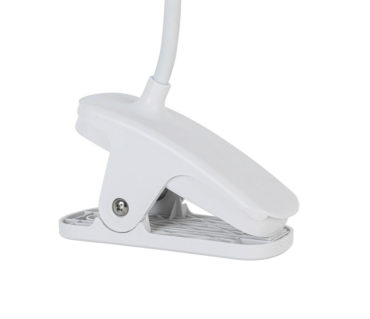 Íróasztallámpa Lida - fehér, Modern, műanyag/fém (12/10/45cm) - Luca Bessoni