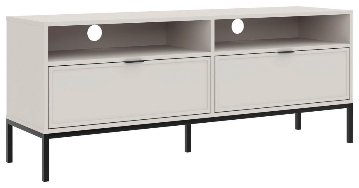 TV-ELEMENT Deco Kaschmir B: 150cm - Kaschmir/Schwarz, Design, Holzwerkstoff/Metall (150/60/40cm) - MID.YOU