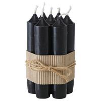 Sada dlhých sviečok Melia, 7 ks/bal. - čierna, Design, parafín (2,2/11cm) - Modern Living