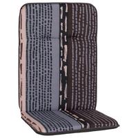 SESSELAUFLAGE BALI HOCHLEHNER - Schwarz/Grau, Basics, Textil (114/47/5cm) - Beo