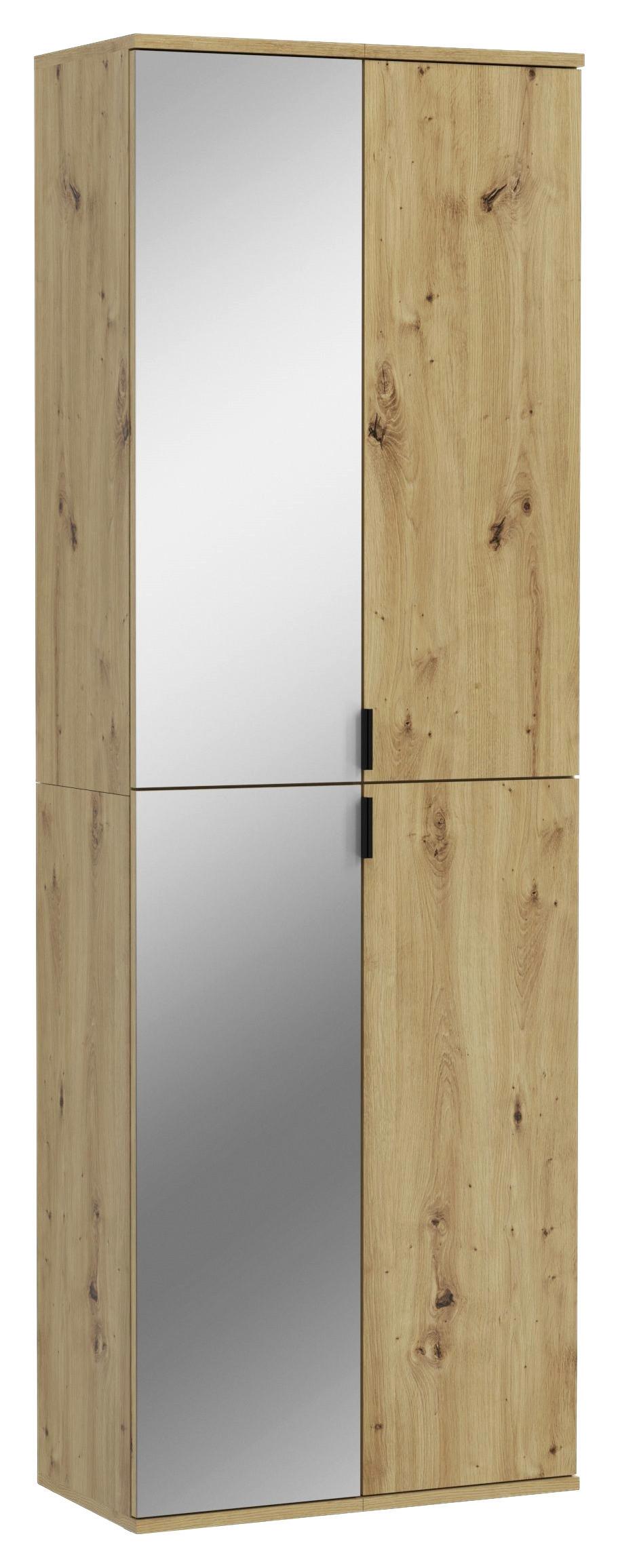Garderobenschrank Projekt X Eiche/grau B: 60 Cm - Grau, KONVENTIONELL, Holzwerkstoff (60/193/34cm) - MID.YOU