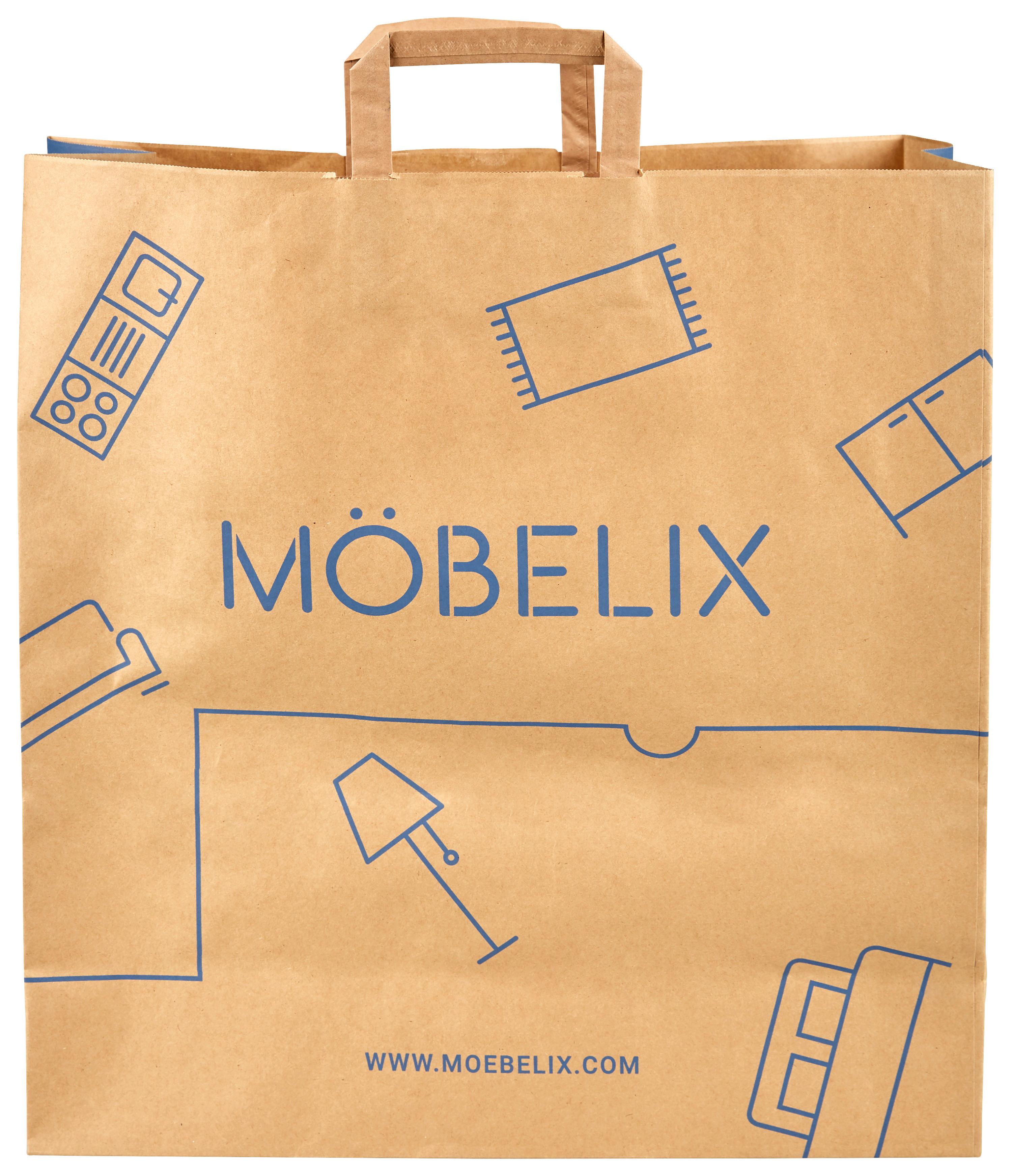 NÁKUPNÍ TAŠKA Möbelix - hnědá, Basics, papír (45/48/18cm)