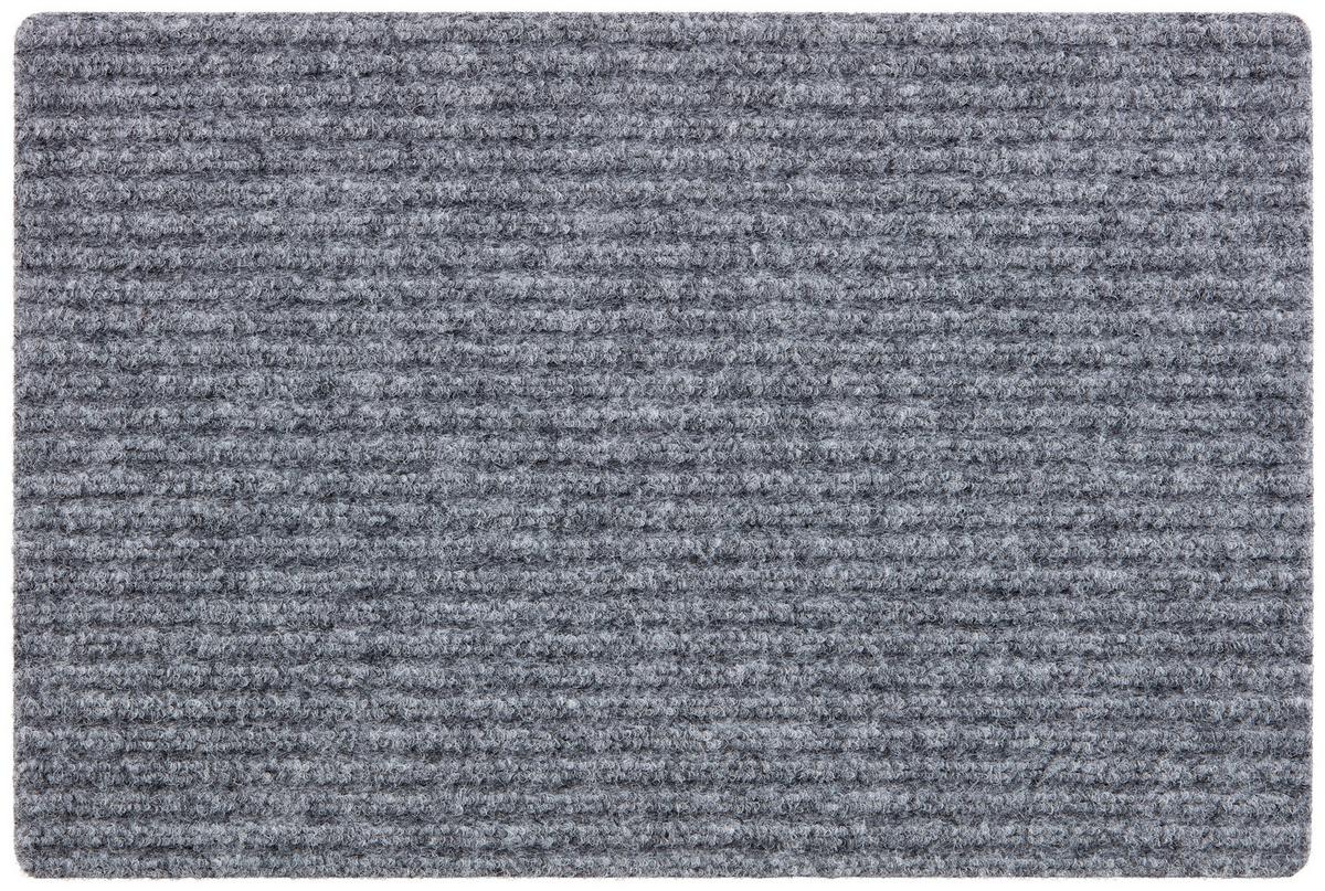 Fußmatte Matthias 40x60 Cm Schmutzabweisend - Grau, Basics, Kunststoff (40/60cm) - Ondega