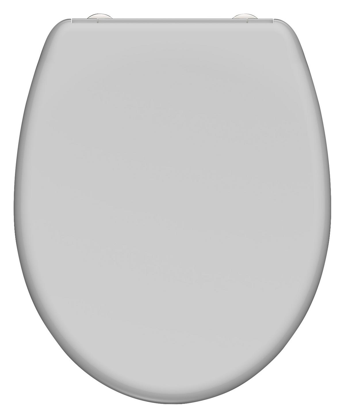 WC-Sitz Duroplast Grau - Grau, Basics, Kunststoff (37,4/2,83/43,5cm)