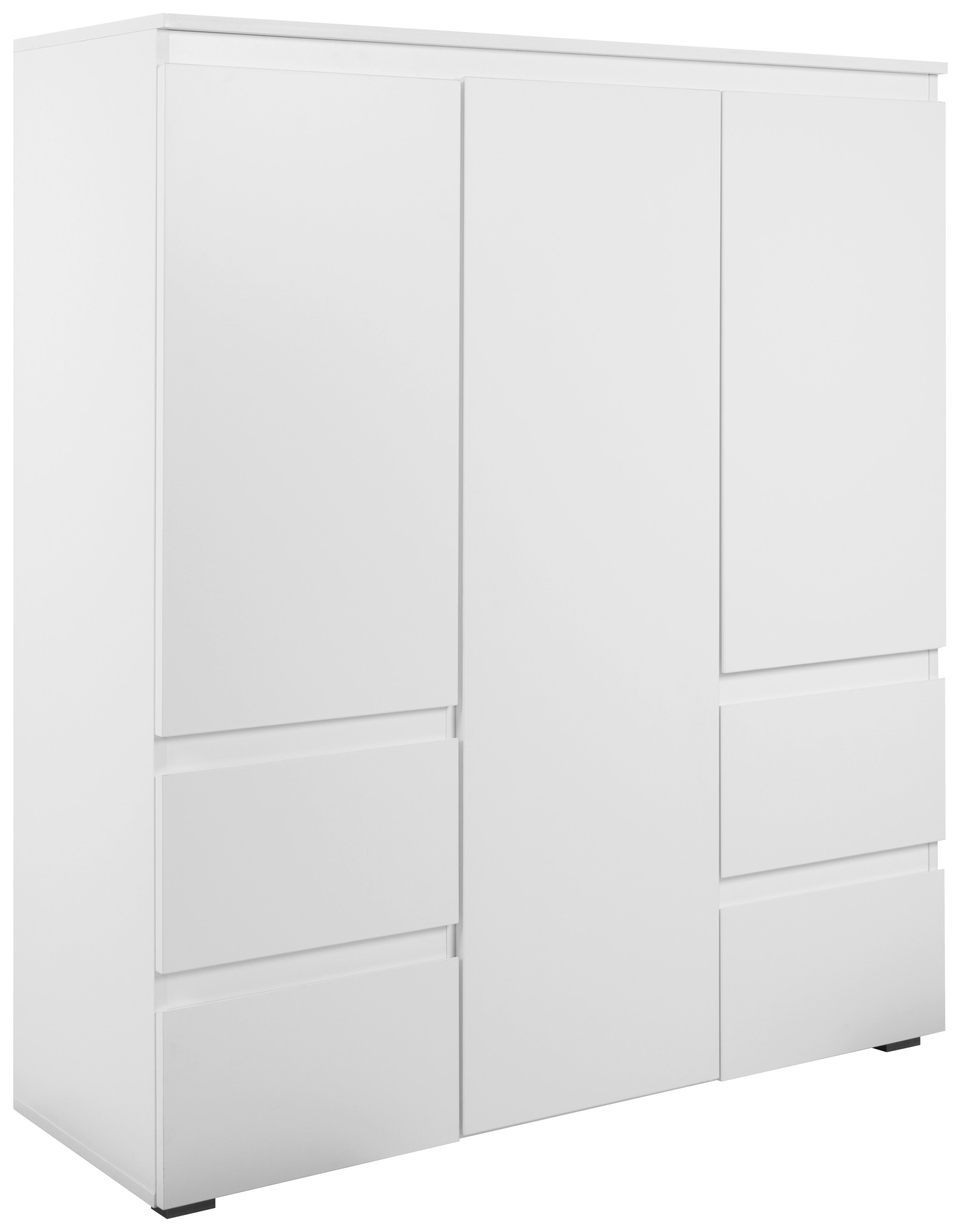 Highboard 116cm Image Weiß - Anthrazit/Weiß, Design, Holzwerkstoff (116/131/40cm) - MID.YOU