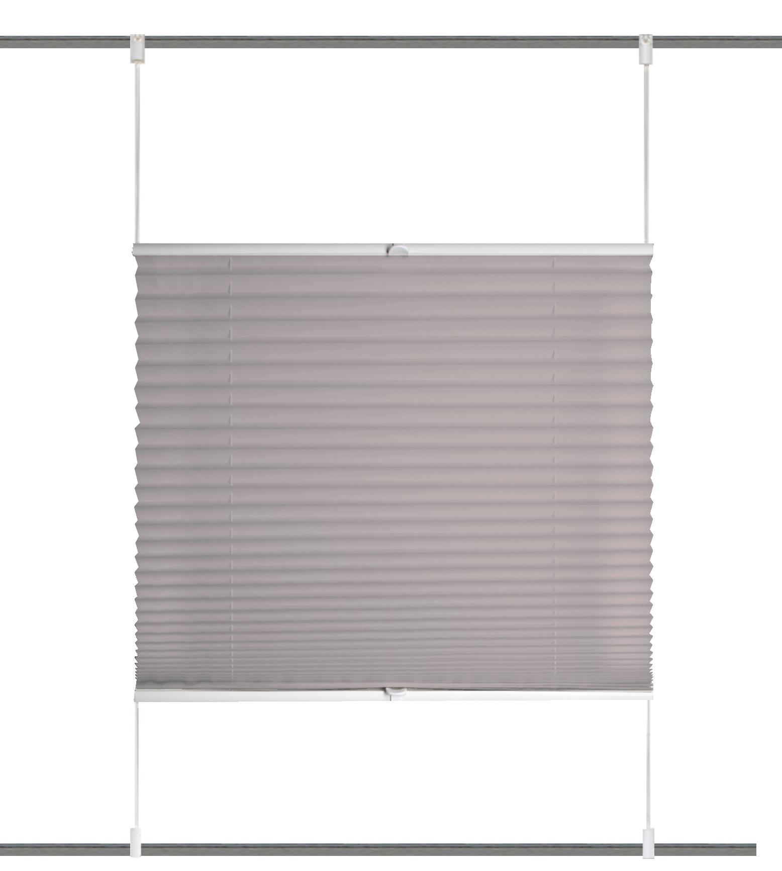 Plissee Grau B: 60 Cm - Grau, Design, Textil (60/130cm)