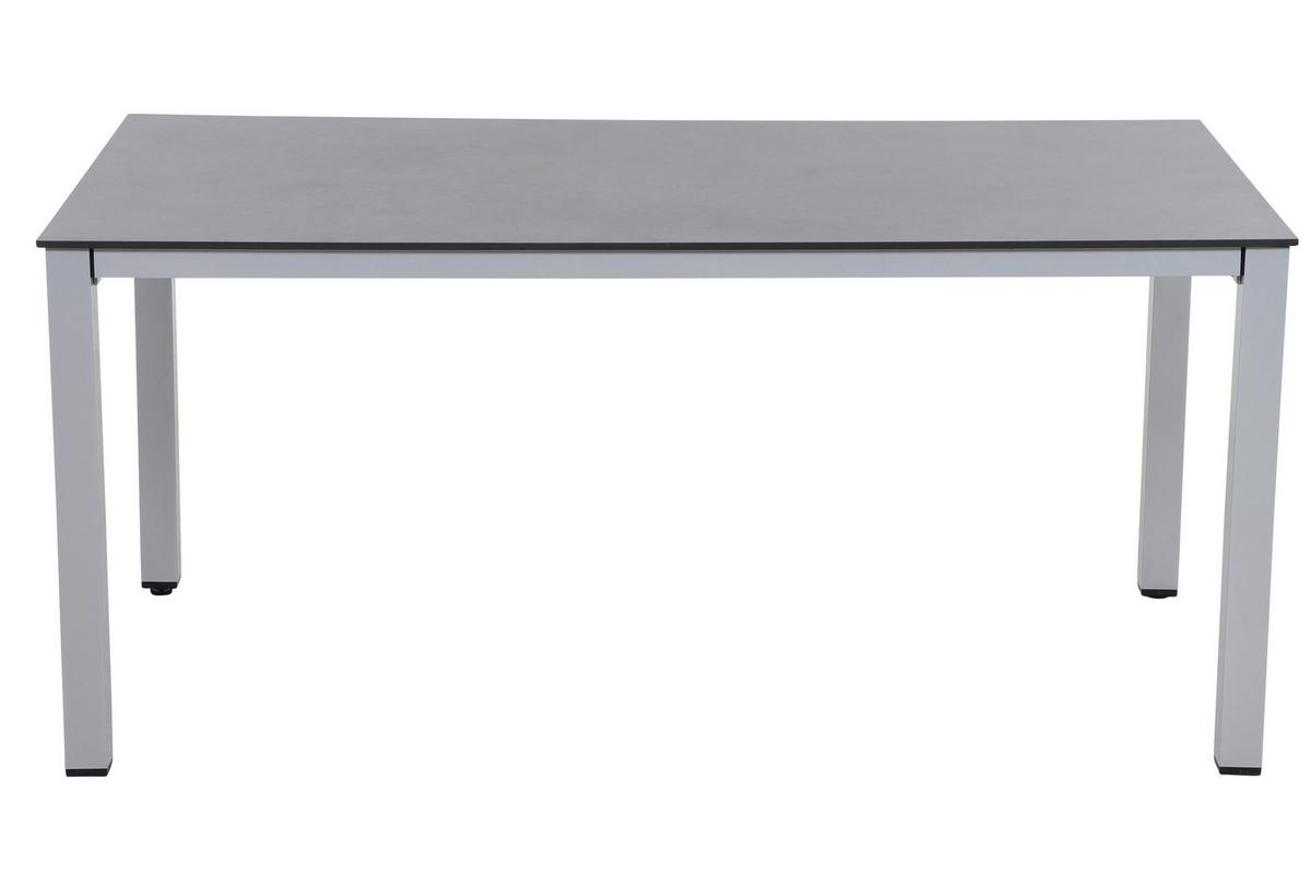 Gartentisch Metall/Kunststoff /Holzwerkstoff L 160 cm - Anthrazit/Silberfarben, KONVENTIONELL, Holzwerkstoff/Kunststoff (160/90/72cm) - Siena Garden