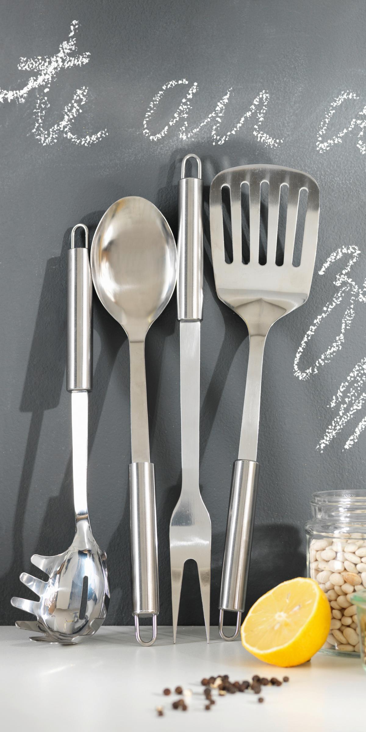LŽÍCE NA ŠPAGETY DANI - barvy nerez oceli, Konvenční, kov (31cm) - Modern Living