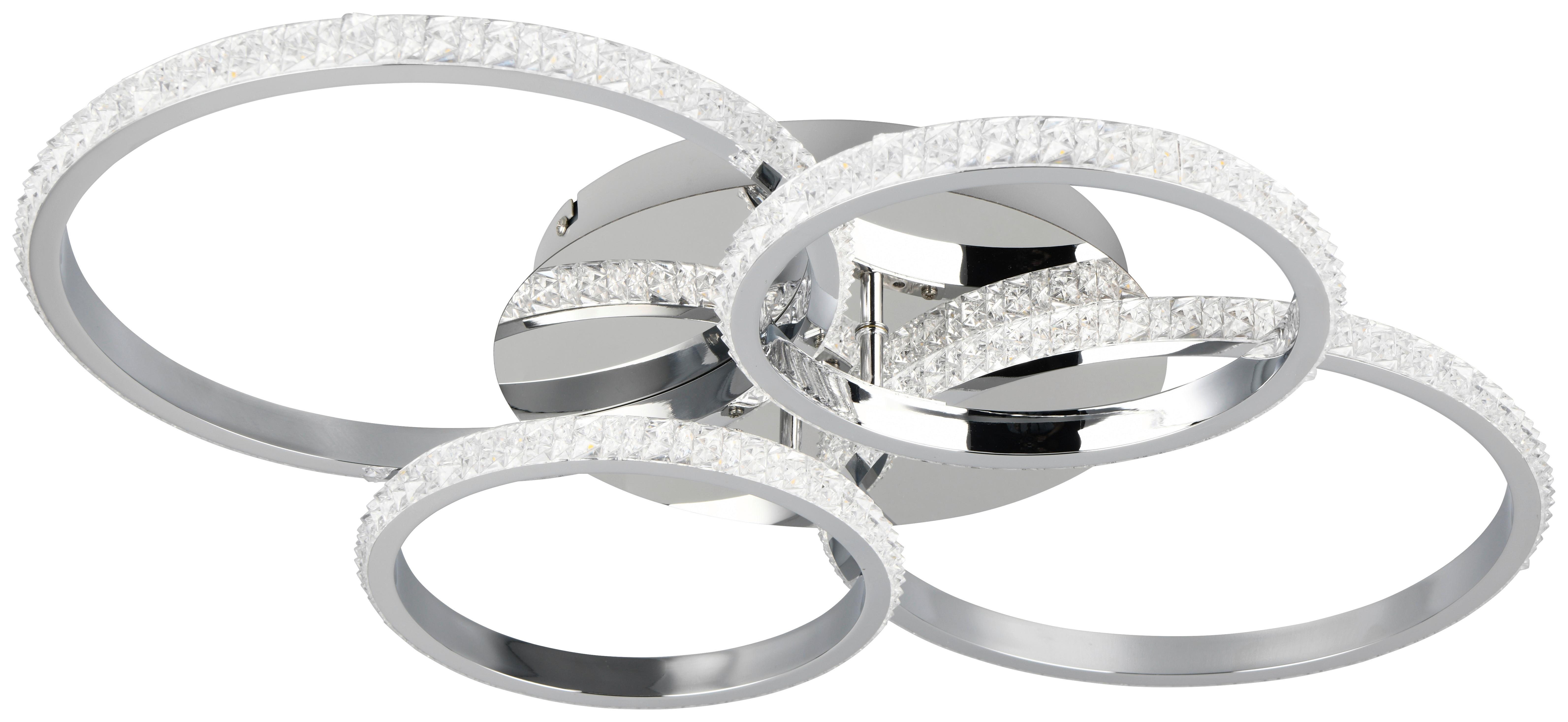 Led-deckenleuchte R67364106  Cires - Chromfarben, Design, Metall (65,5/8,5cm)