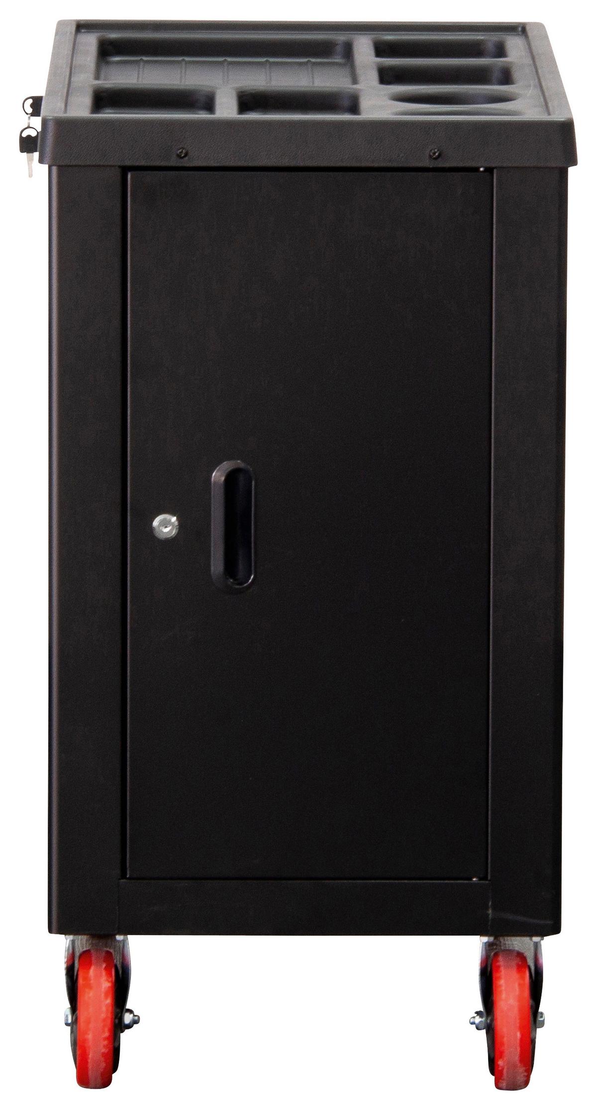 Werkstattwagen Schwarz/Rot B: 76 cm - Rot/Schwarz, Basics (76/89,5/46cm)