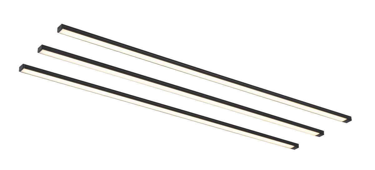 Led Díszlámpa Dolore - fekete, Modern, műanyag/fém (3*50/0,7/1,2cm) - Luca Bessoni