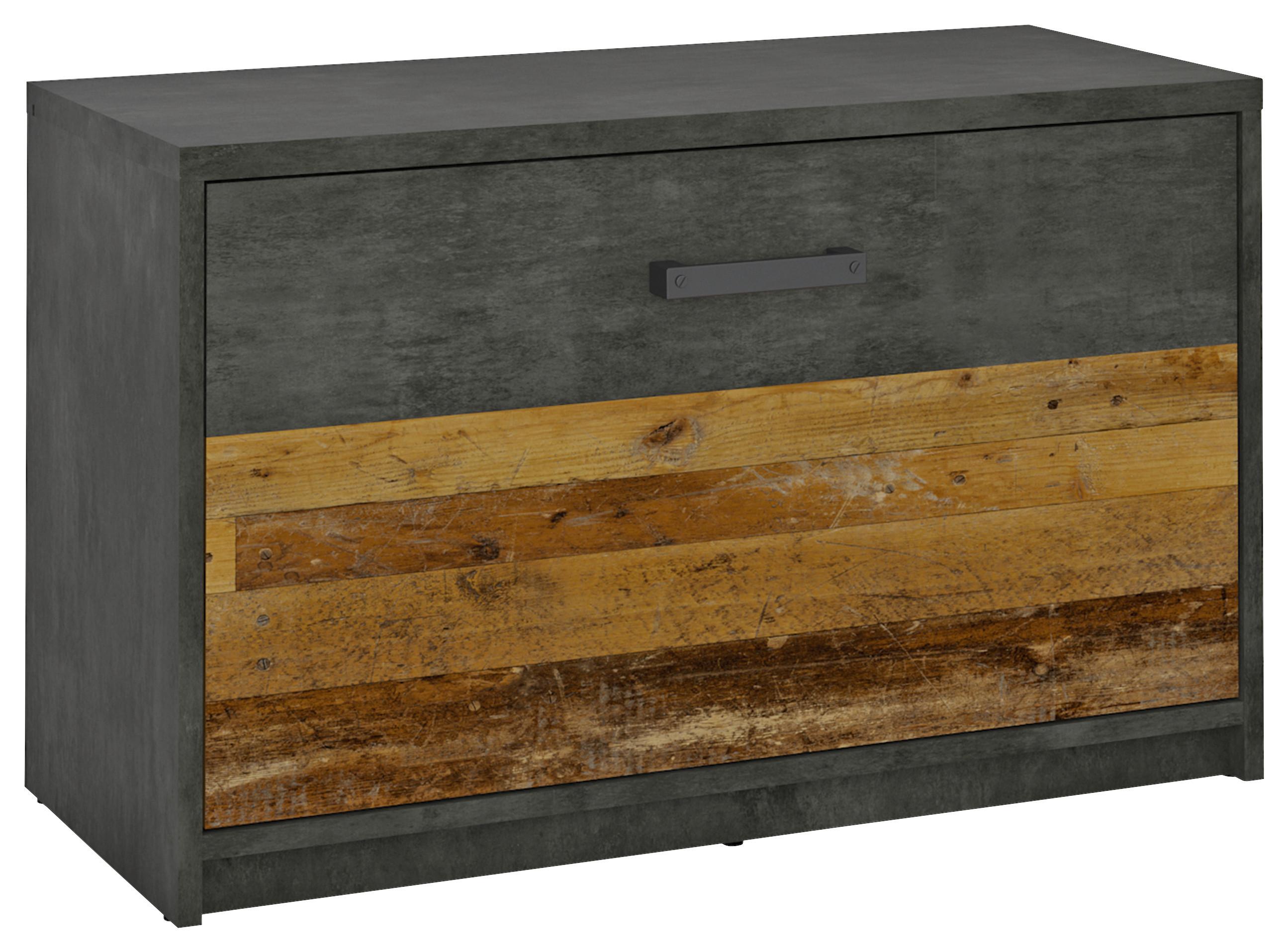 Kommode Perugia Fresko/old Style B: 79,9 Cm - Trend, Holzwerkstoff (79,9/49,5/34cm)