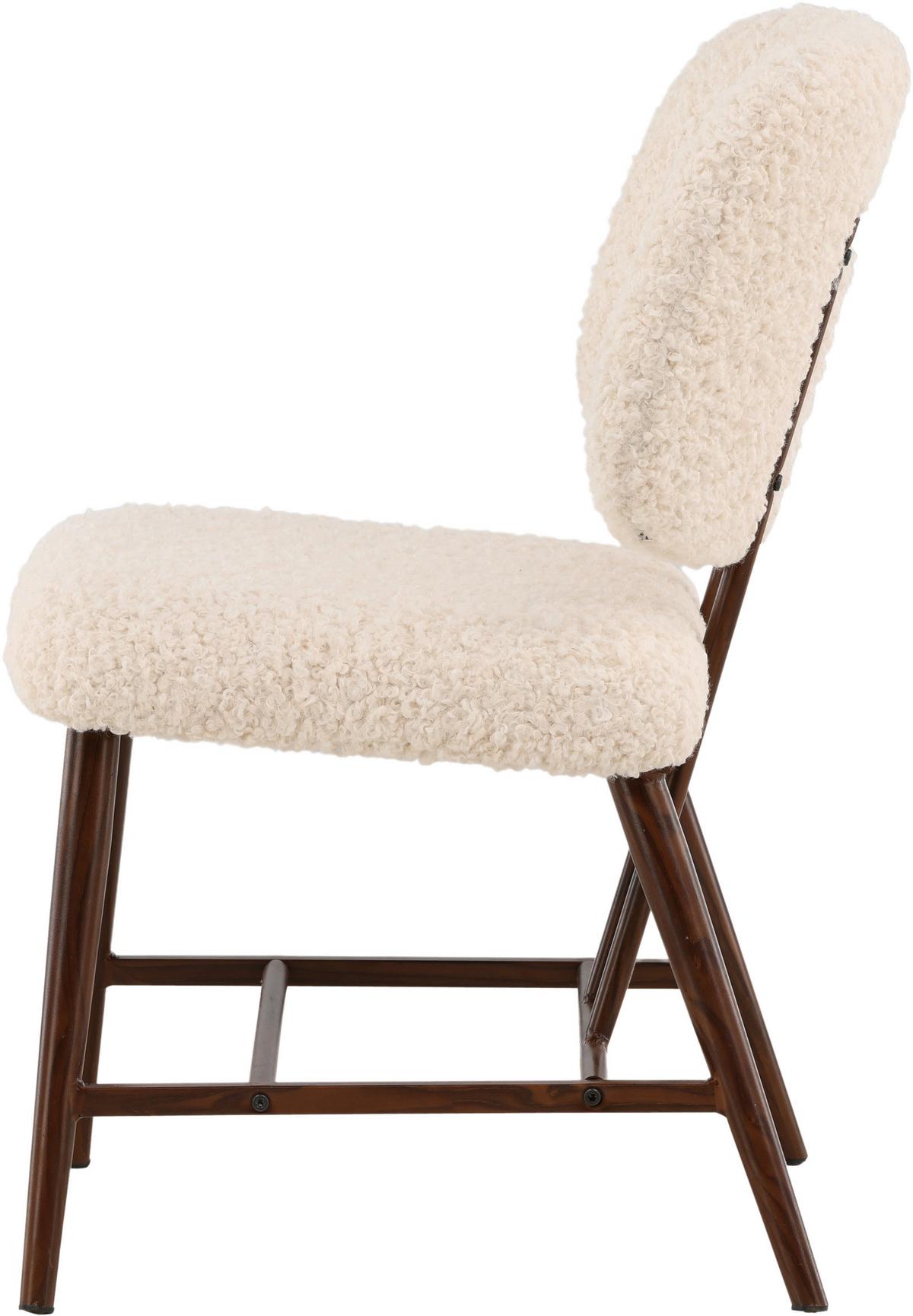 Sessel Midlad - Weiß, Design, Textil/Metall (58/84/62cm) - Livetastic