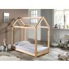 Hausbett Cabane 70x140 Cm Kiefer Echtholz - Naturfarben, Natur, Holz (70/140cm) - MID.YOU